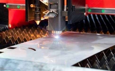 Laser cutting process, a metal sheet has been cutting in a laser cutting machine