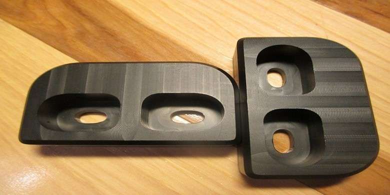 CNC-milled Delrin part