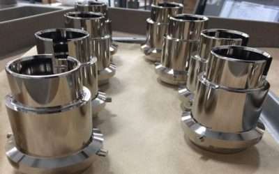 large passivated stainless steel containers