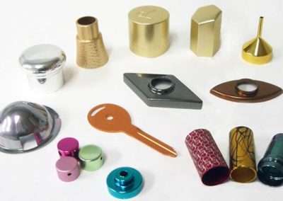 finely anodized key, lids, and other components