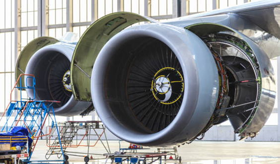 a precision-machined aircraft engine showing its main parts