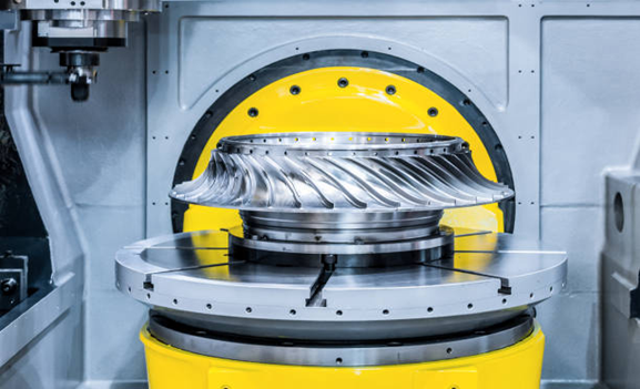 cnc machining processing of a turbine wheel