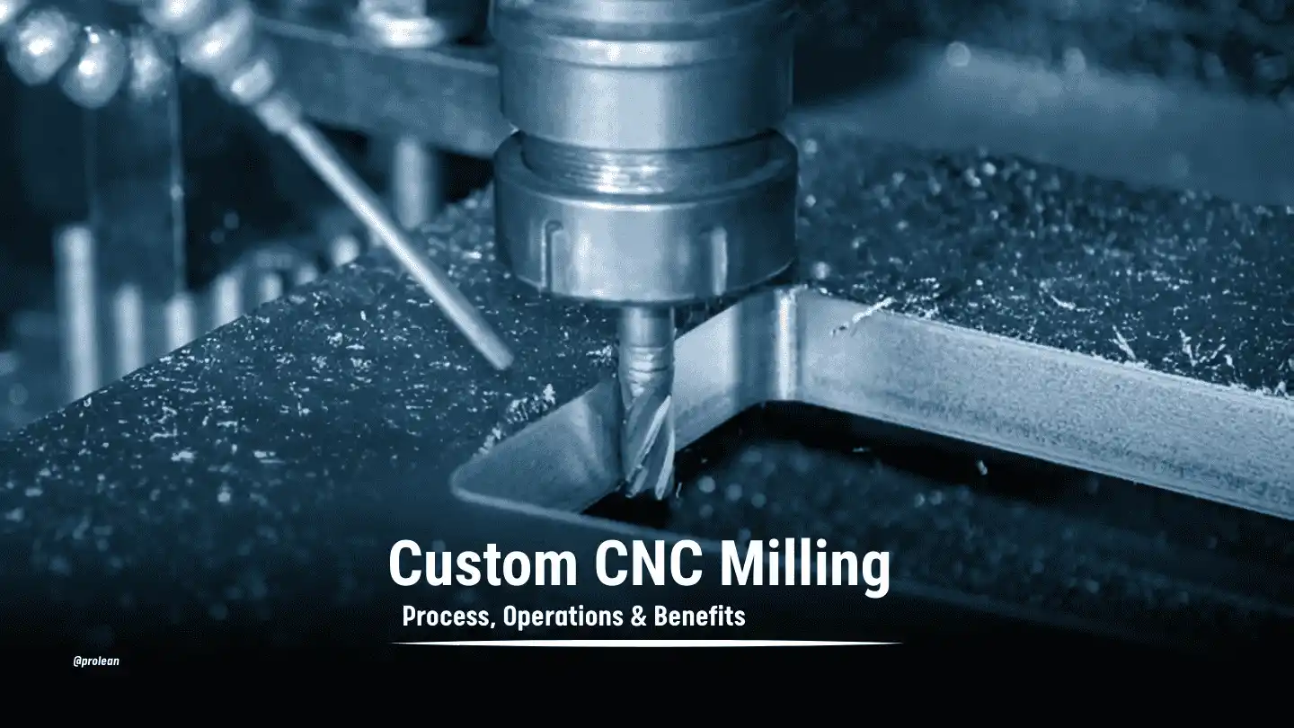 A milling tool performing a precise CNC milling operation.