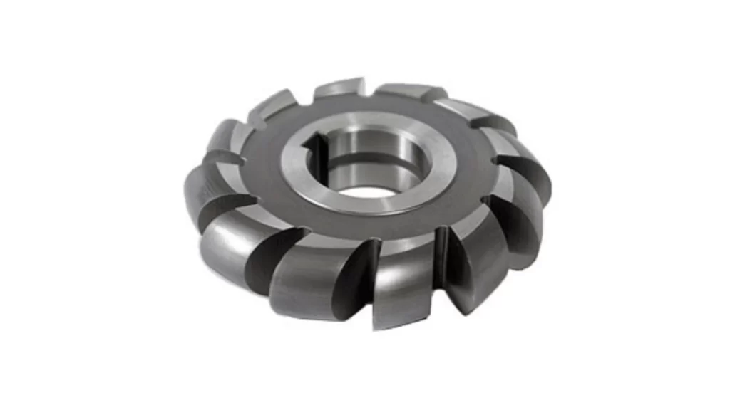 Simple view of a form cutter with a unique shape for profiling cuts.