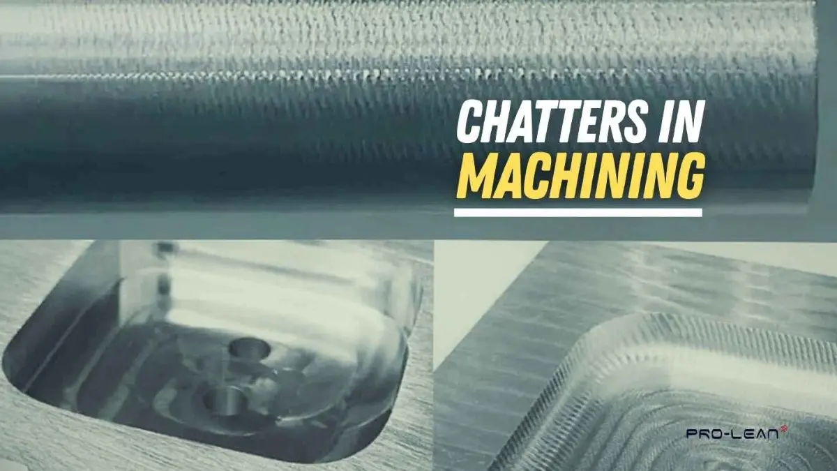 A feature image displaying the concept of chatter in machining. The text “Chatter in Machining” is prominently written over it.