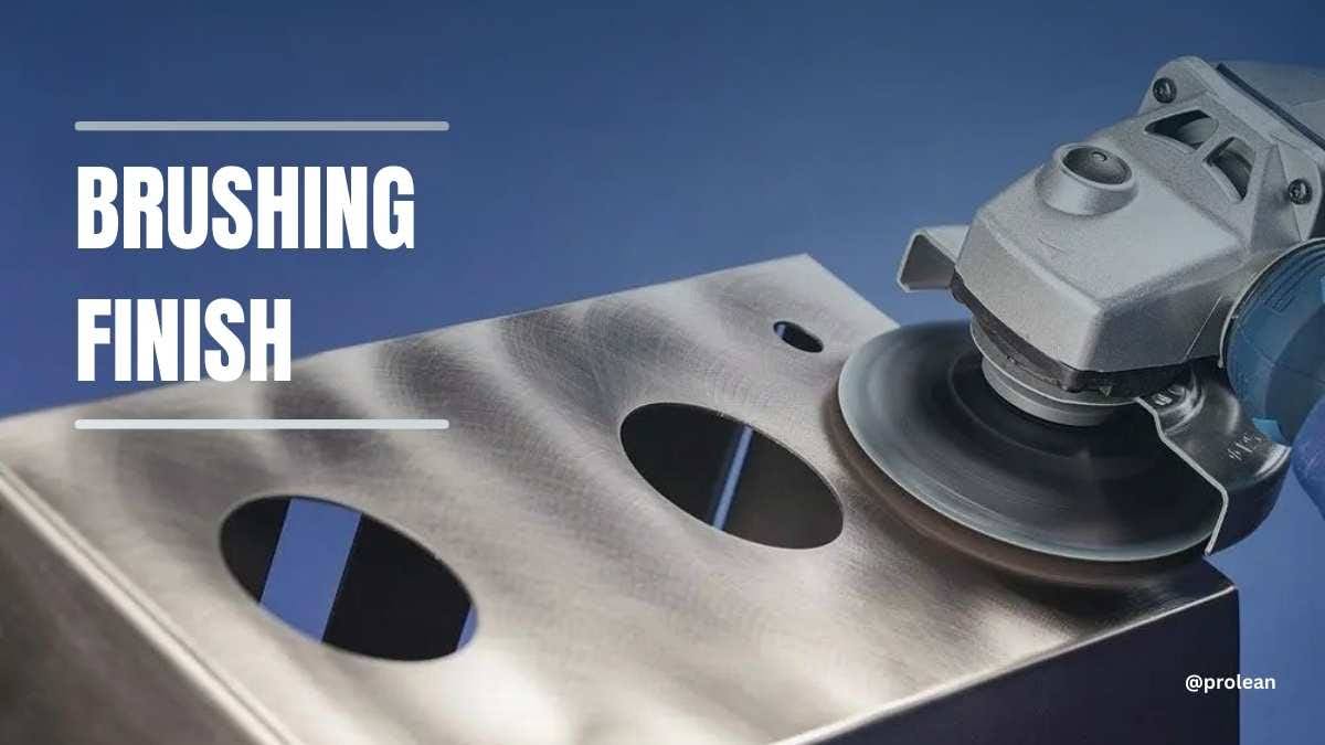 Blog's feature image showing brushing of a machined part and title text.