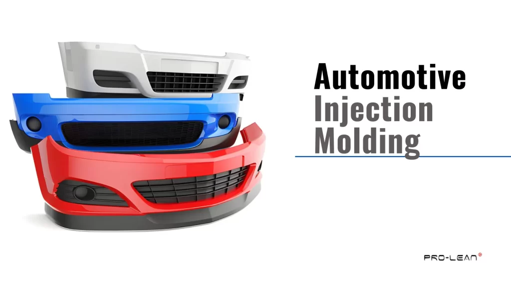 Feature image showing a car dashboard with overlaid text “Automotive Injection Molding.''