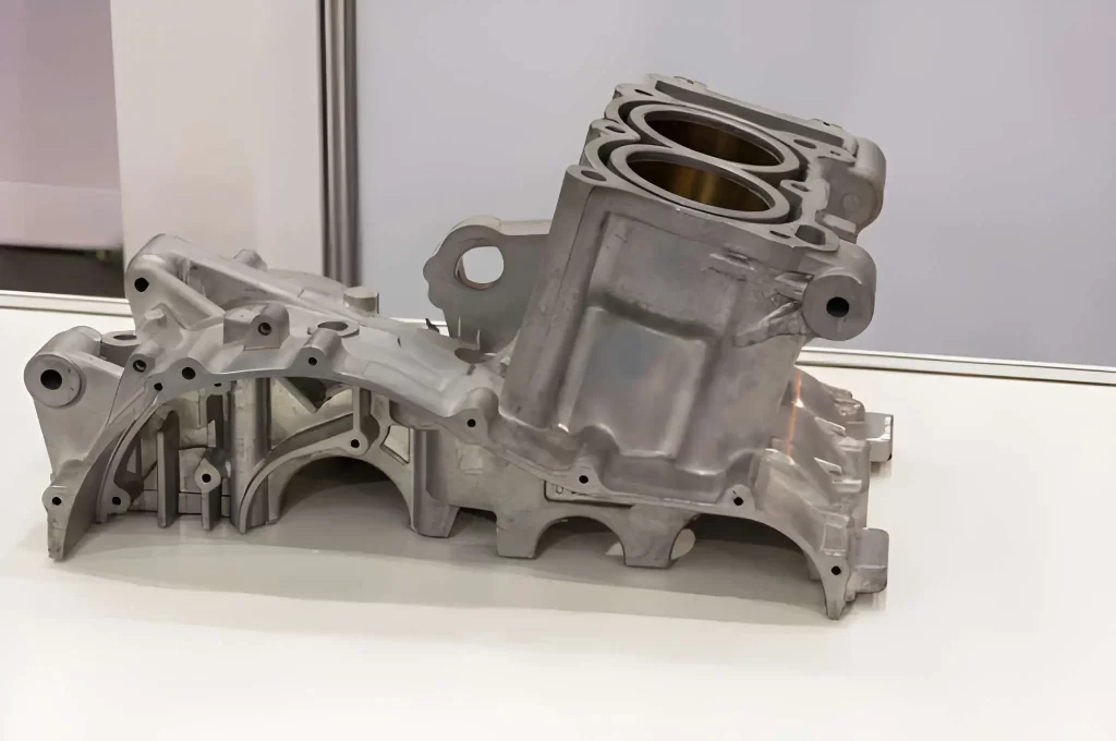 Aluminium die casting products made from a high-pressure injection machine.