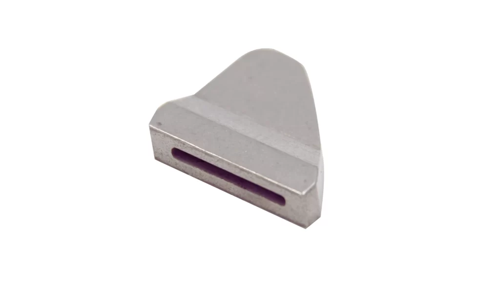 A close-up image of a custom MIM Tungsten Alloy Part in a white background.