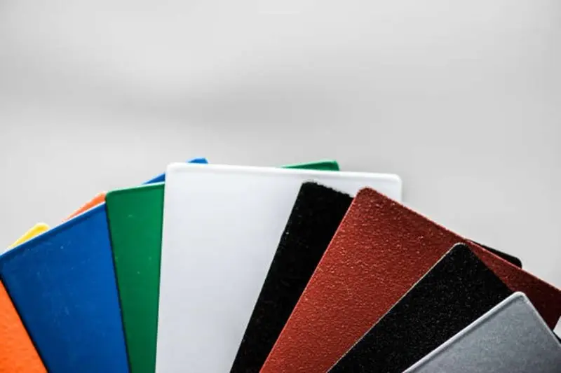 The powder coated stainless steel sheets with color variations 