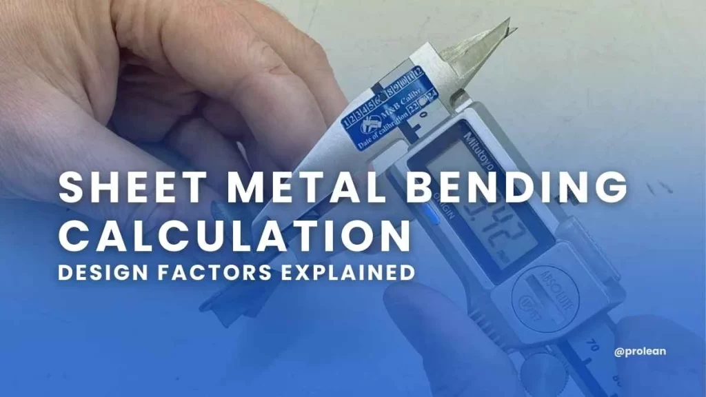 Sheet metal bending calculation