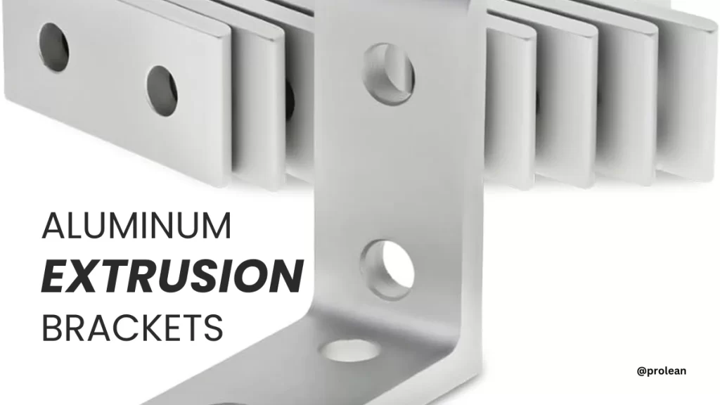 Aluminum extrusion brackets with text at the front 