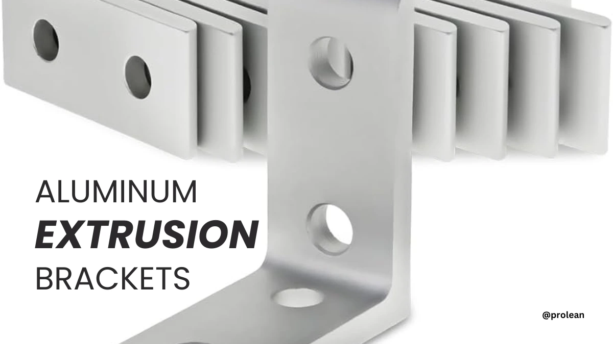 Aluminum extrusion brackets with text at the front