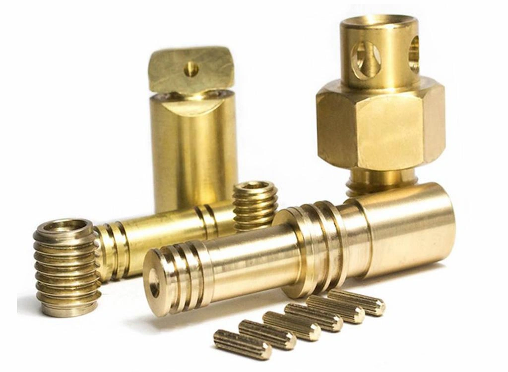 CNC turned brass fasteners