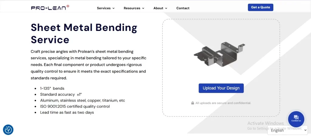 A showcase of our sheet metal bending services, demonstrating the ability, how we help you  achieve angles from 1° to 135° with precision accuracy of ±1°, while adhering to ISO standards for quality standards.