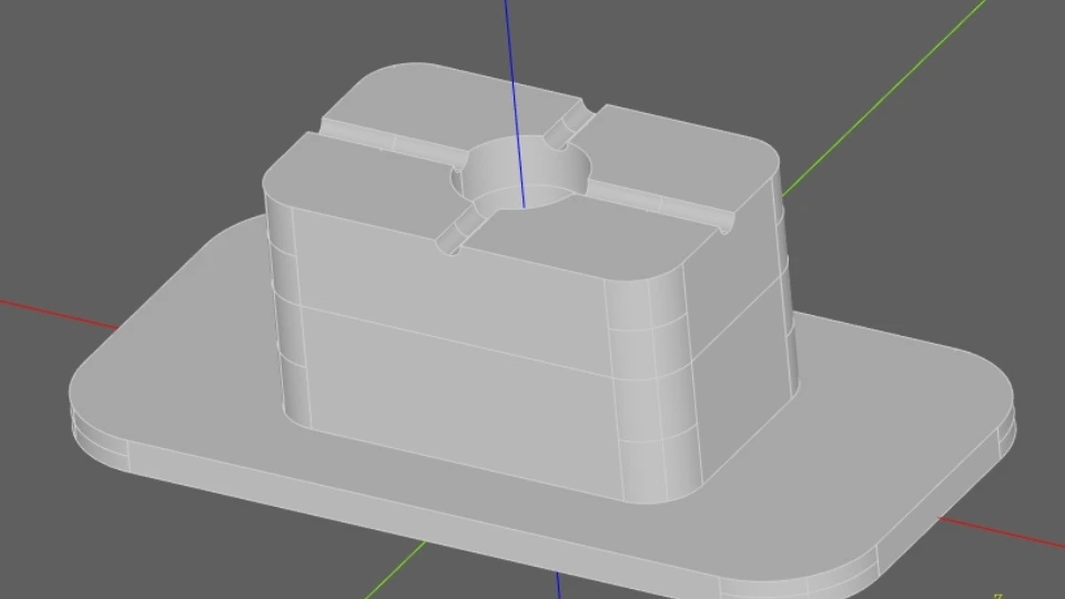 The image shows a precise dimensional concave fillet. It highlights the smooth, inward-curved edges with accurate measurements.