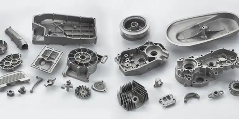 An image showing different die-casted magnesium parts 