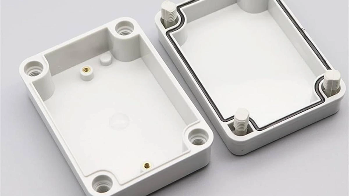 A CNC machined electronics enclosure casing is designed with precise cuts and mounting points to protect sensitive components.