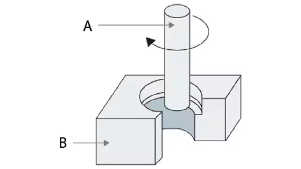 The image shows a simple fillet round design, highlighting smooth, curved edges.