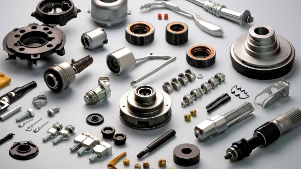 The image shows various functional automotive parts, designed for practical use in vehicle systems.