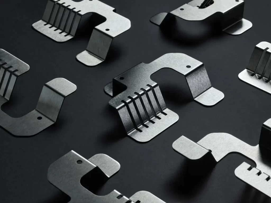 Precision sheet metal components showcasing high-quality fabrication for automotive applications.