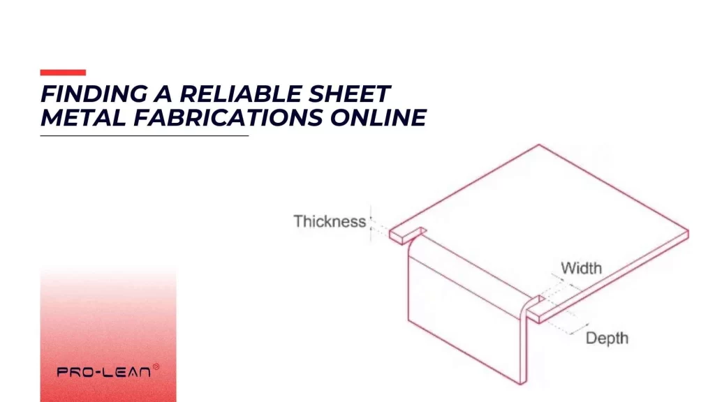 A schematic diagram of sheet metal fabrication with title text of blogs at the top 