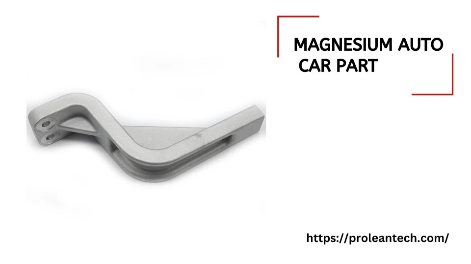 Magnesium auto car part, lightweight yet strong, designed for reducing vehicle weight.