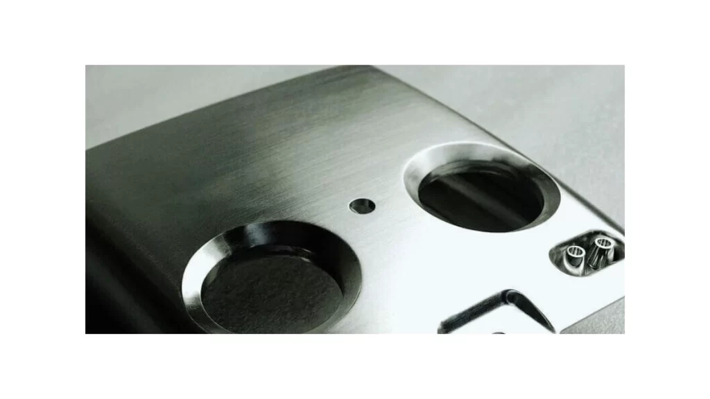 An image showing a polished metal surface with improved finish, and smoothness