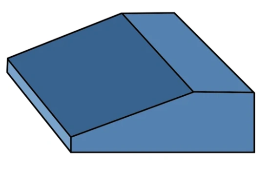 An image of a beveled edge