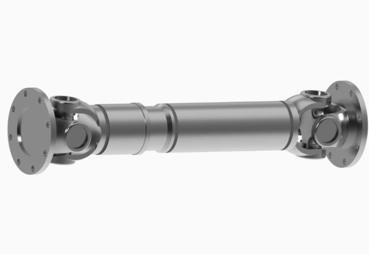 A picture of a Cardan shaft showing U-joints on both ends