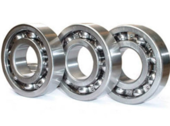 Three tungsten carbide ball bearings