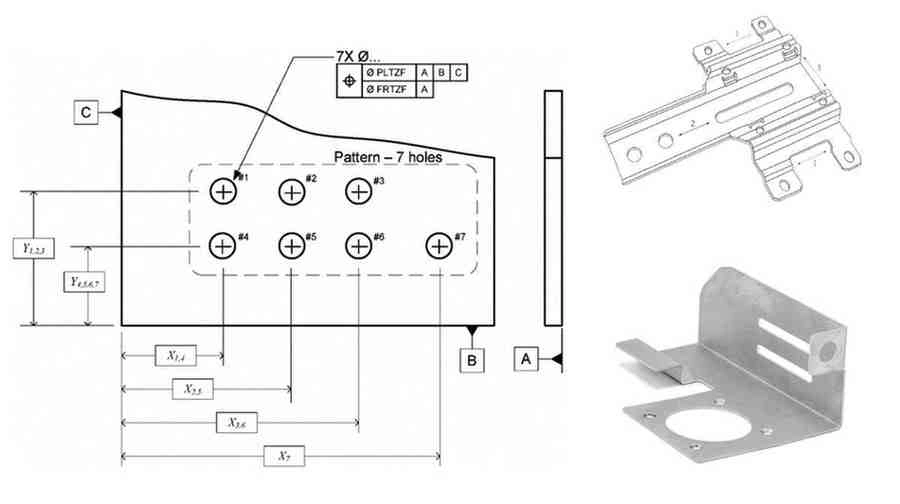 An image displays a 3D layout alongside the actual finished part. It highlights dimensional accuracy, and the demonstration of angles and intricacies emphasizes the role of tolerances in precision fabrication