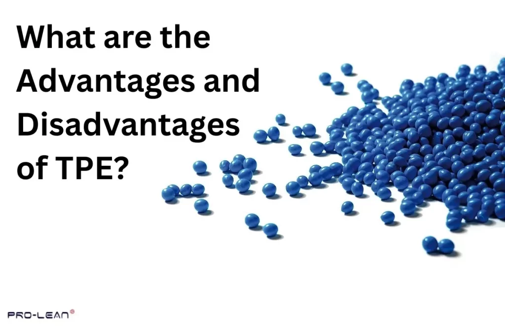 Blue TPE plastic pellets scattered on a white surface