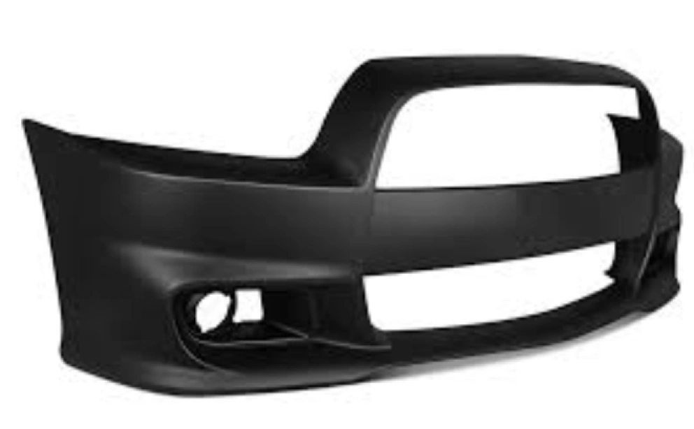 A black front bumper of car made of ABS material