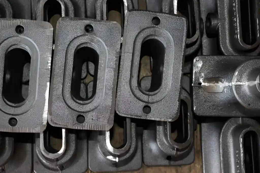 Simple image showing product pieces of cast iron material.