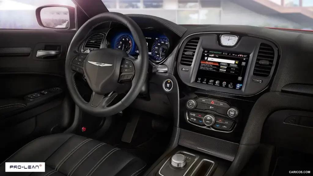 Chrysler 300's dashboard and center console.