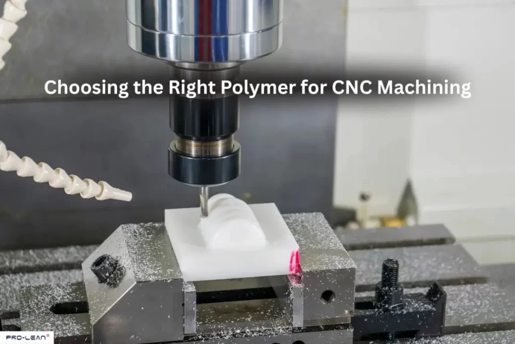 CNC milling machine shaping a white polymer block.