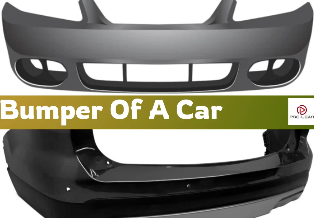 An image of a front and rear bumper of a car