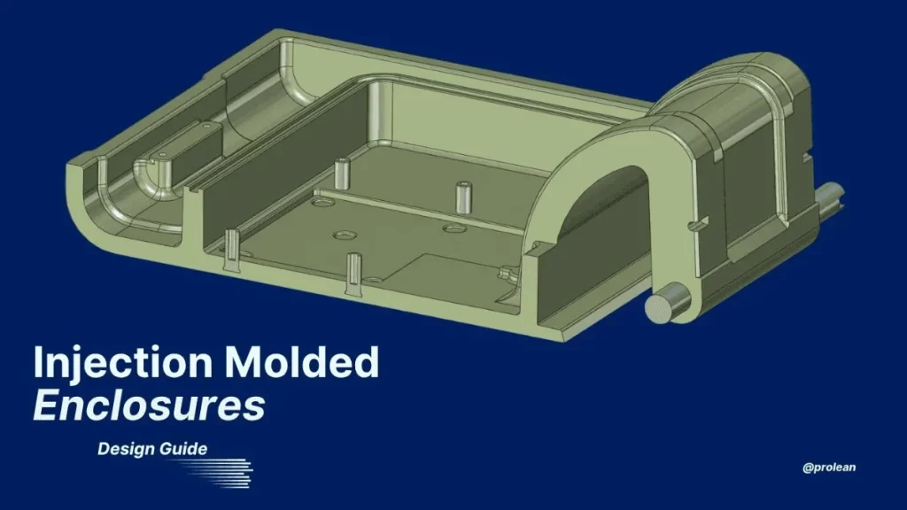 A feature image shows an injection molded plastic enclosure with overlaid text reading “Injection Molded Enclosure”.