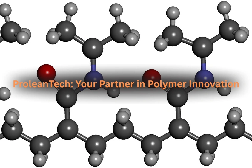 Molecular structure representing polymer innovation by ProleanTech.