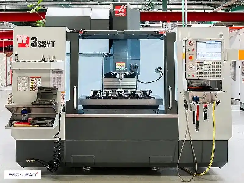 Haas VF-3SSYT 3-axis CNC machine.
