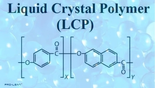 Chemical structure diagram of a Liquid Crystal Polymer.