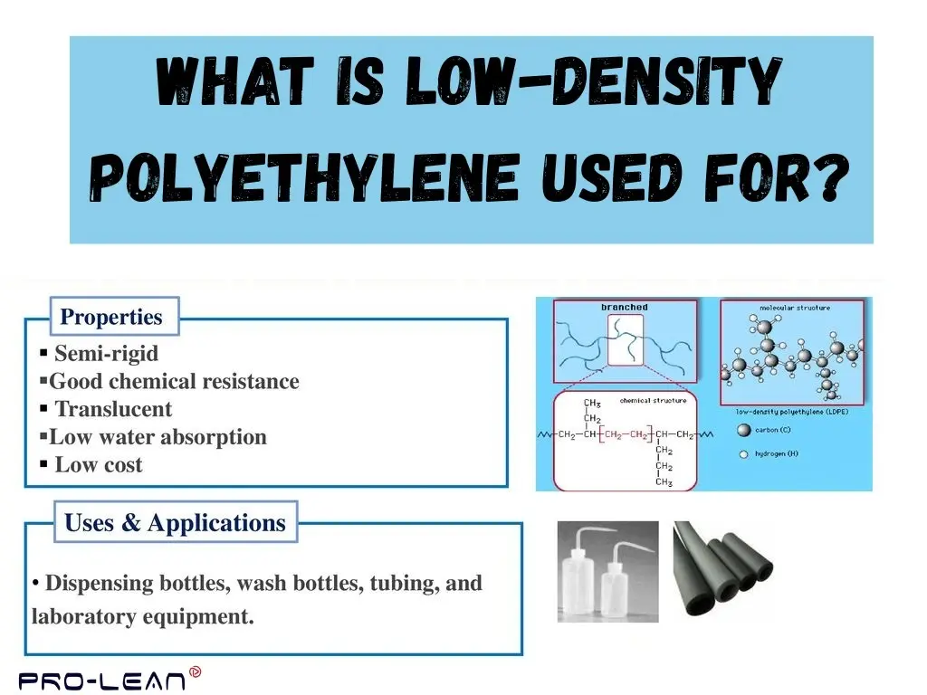 LDPE properties, chemical structure, and applications.
