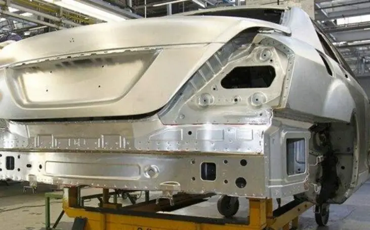 An image of a body of a car made of material 6061