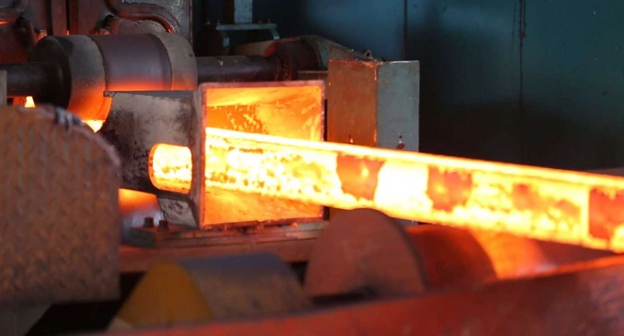 A 4140 alloy steel part that has been heat treated, its surface reading dull grey