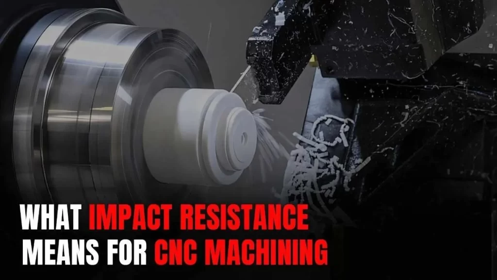 Close-up of a CNC machine cutting a white material, generating white shavings.