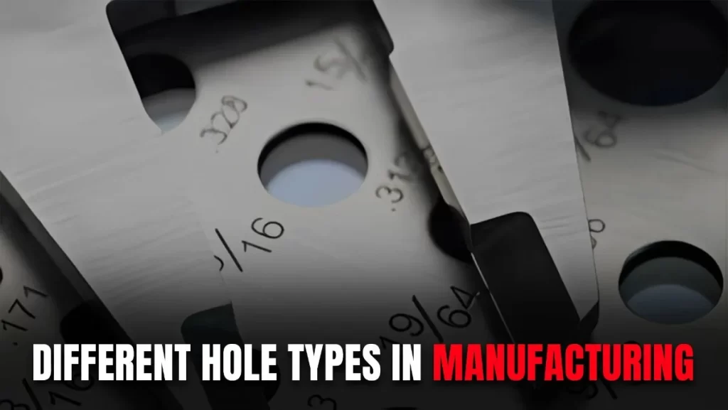 A close-up of a metal measuring tool with various sized holes and etched numbers.