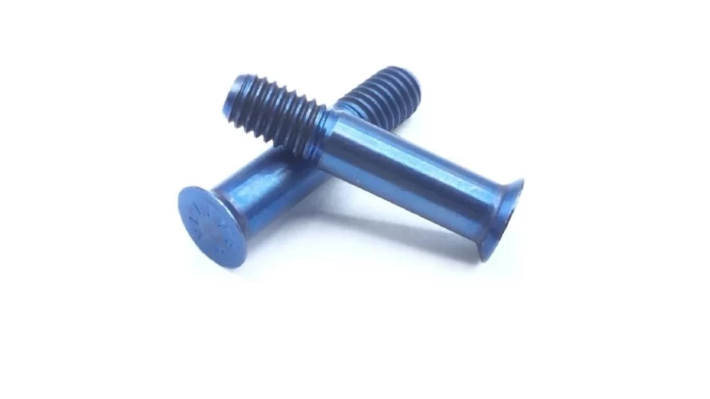 A coated pair of Hi-Lok pins.