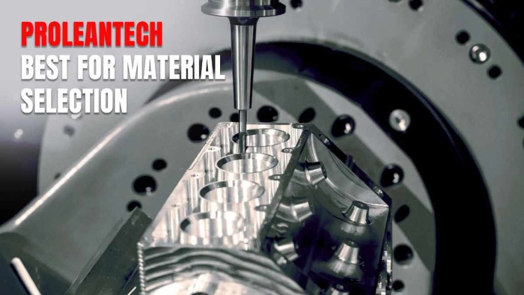 Close-up of a CNC machine precisely milling a complex metal component.