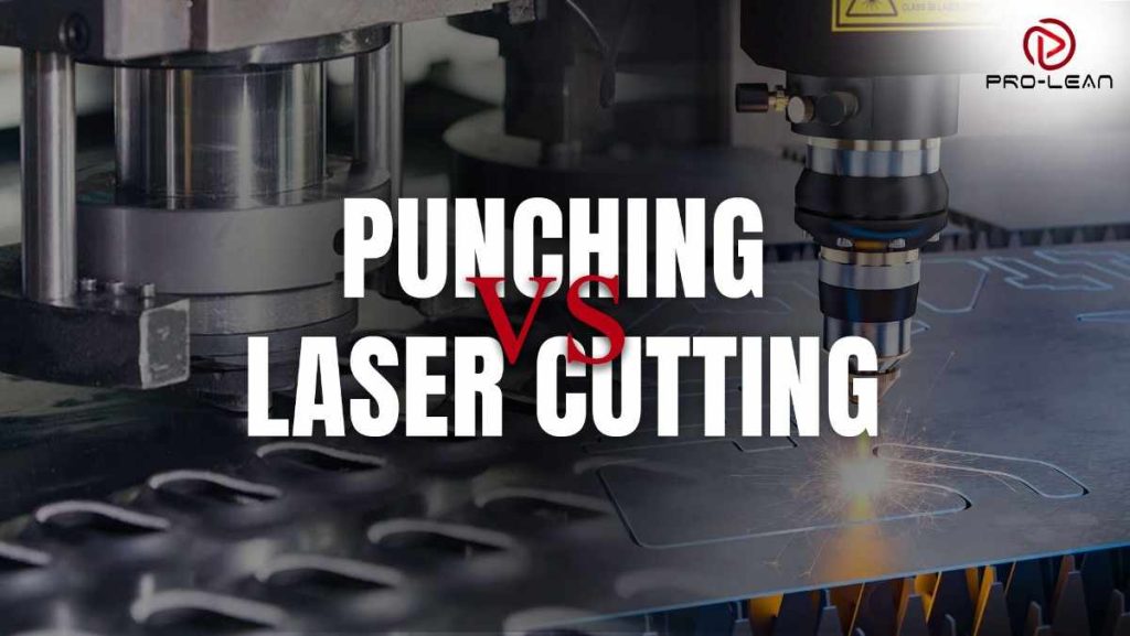 Industrial machinery operating on a sheet of metal